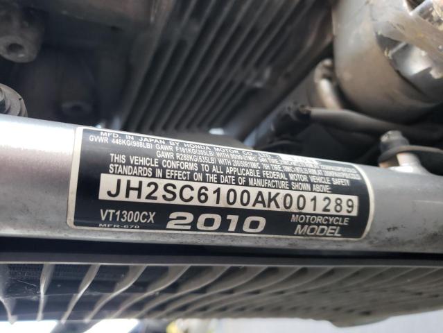 2010 HONDA VTX1300 C - JH2SC6100AK001289