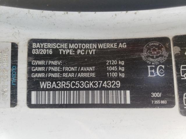 2016 BMW 435 XI - WBA3R5C53GK374329