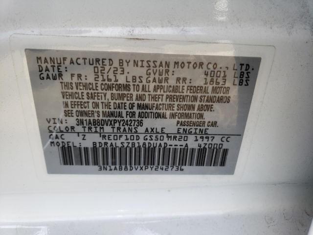 3N1AB8DVXPY242736 Nissan SENTRA SR