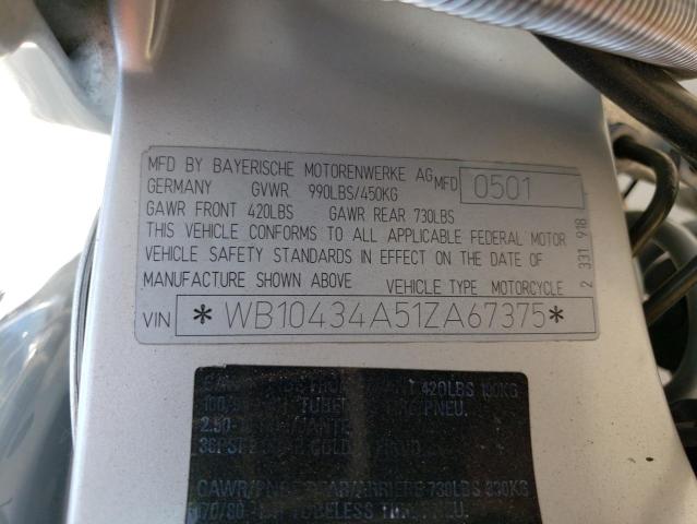2001 BMW R1200 C - WB10434A51ZA67375