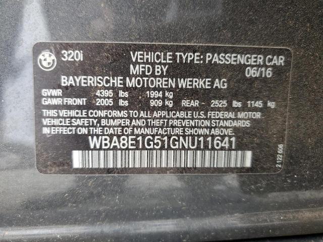 WBA8E1G51GNU11641 BMW 320 I