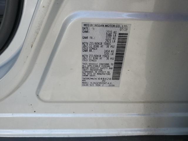 5N1DR2MN2KC648428 Nissan Pathfinder S