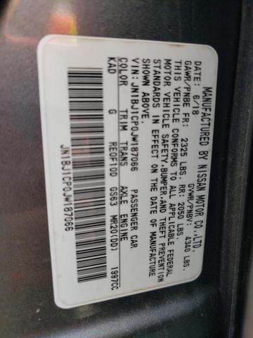 2018 NISSAN ROGUE SPT JN1BJ1CP0JW187066