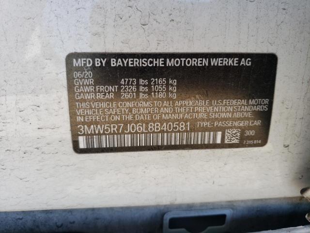 2020 BMW 330XI - 3MW5R7J06L8B40581