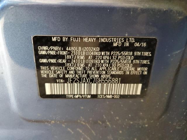 JF2SJAXC7GH556881 Subaru Forester 2.5i Touring