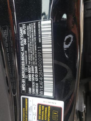 W1KAF4GB4NR009911 Mercedes-Benz C 300