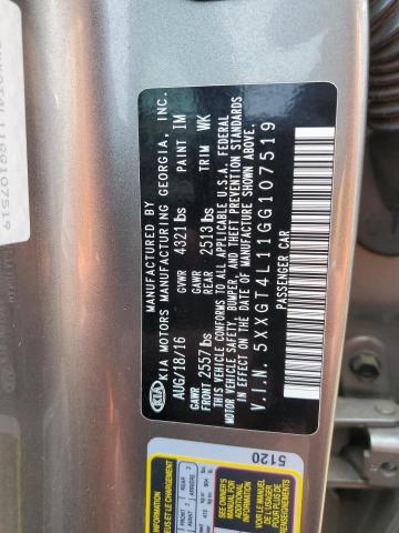 5XXGT4L11GG107519 KIA Optima Lx