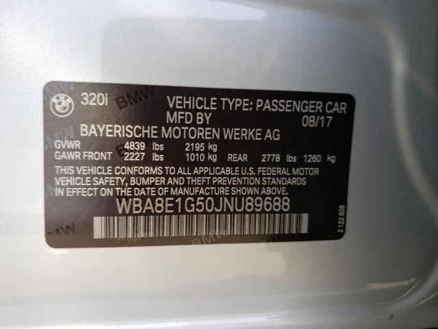 WBA8E1G50JNU89688 BMW 320 I