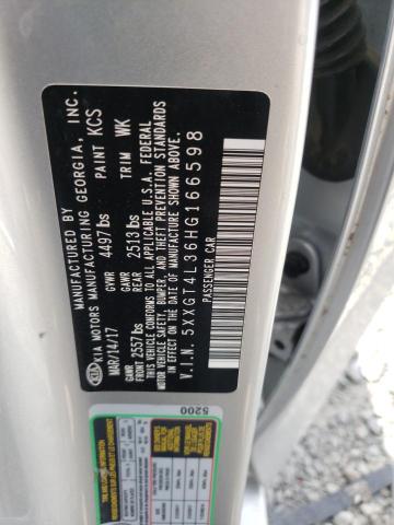 5XXGT4L36HG166598 KIA Optima Lx