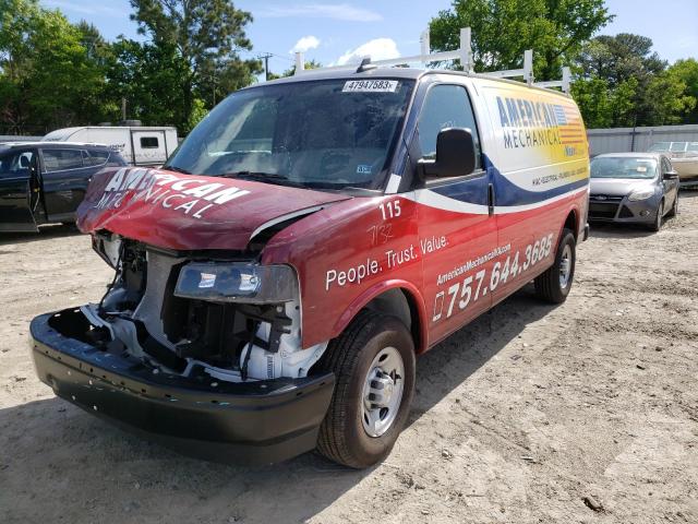 Salvage cars for sale from Copart Hampton, VA: 2022 Chevrolet Express G2500