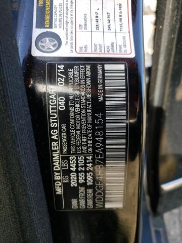 WDDGF4HB7EA948154 Mercedes-Benz C 250