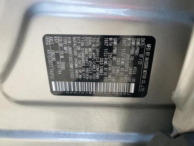 2022 NISSAN ROGUE PLAT - JN8BT3DC5NW121332
