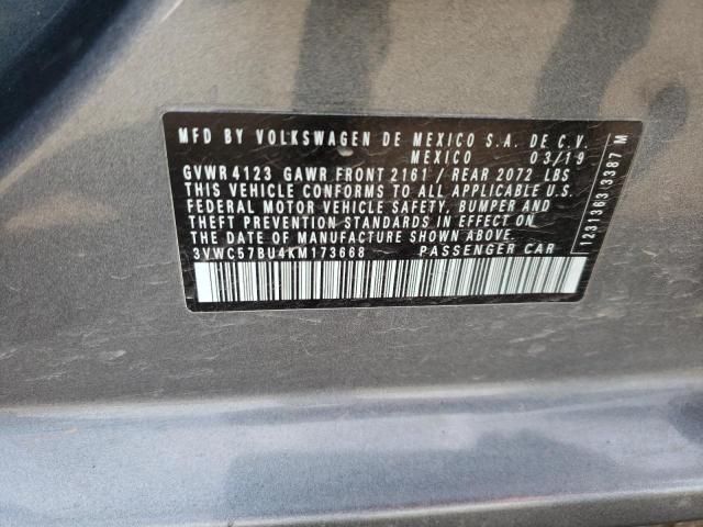 2019 VOLKSWAGEN JETTA S - 3VWC57BU4KM173668