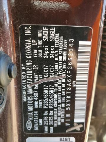 5XYKT3A6XFG662143 KIA SORENTO LX