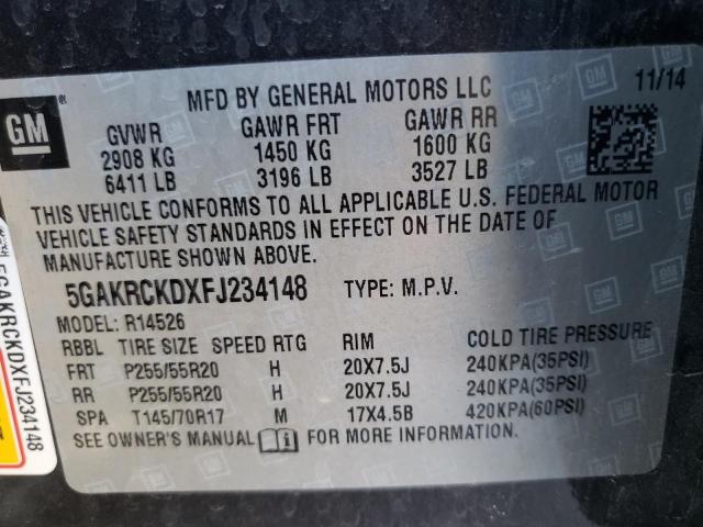 5GAKRCKDXFJ234148 Buick Enclave