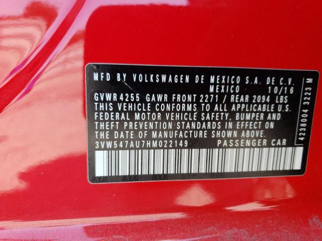2017 VOLKSWAGEN GTI SPORT - 3VW547AU7HM022149
