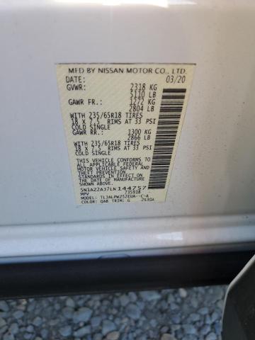 5N1AZ2AJ7LN144757 Nissan MURANO S