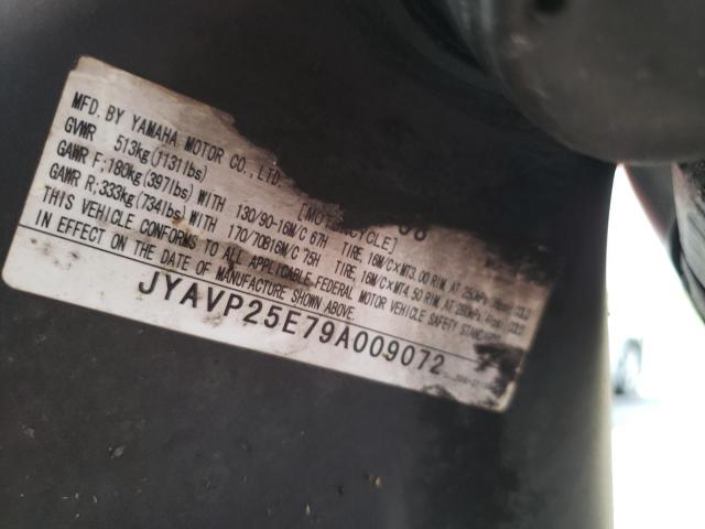 2009 YAMAHA XVS1300 CT JYAVP25E79A009072
