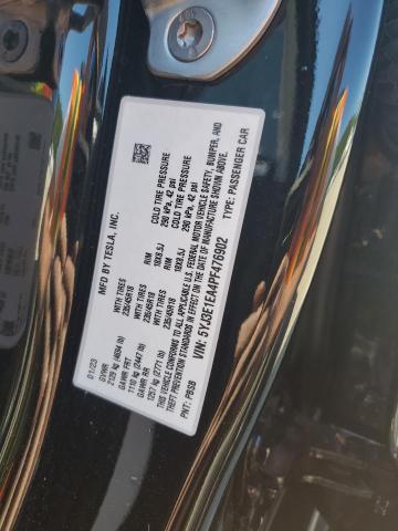 5YJ3E1EA4PF476902 Tesla MODEL 3