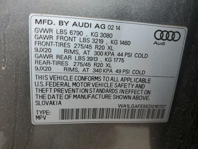 WA1LGAFE5ED016707 2014 AUDI Q7, photo no. 14