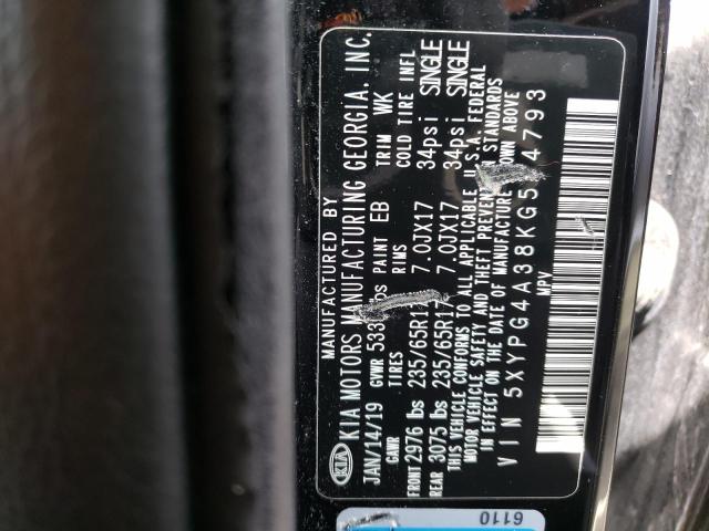 5XYPG4A38KG564793 KIA SORENTO L