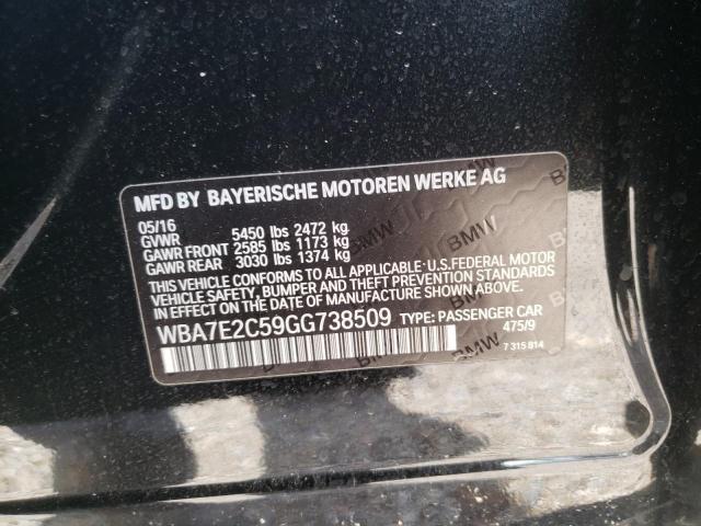 2016 BMW 740 I - WBA7E2C59GG738509