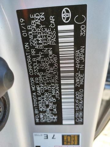 JTDKARFPXK3106987 Toyota PRIUS PRIME