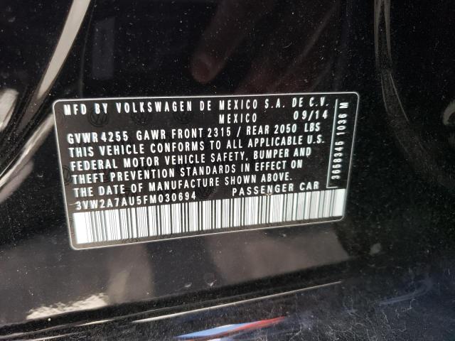 2015 VOLKSWAGEN GOLF TDI - 3VW2A7AU5FM030694
