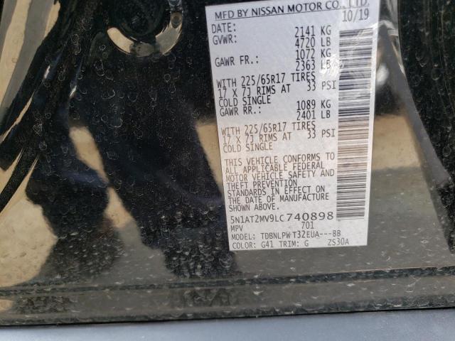 5N1AT2MV9LC740898 Nissan ROGUE S