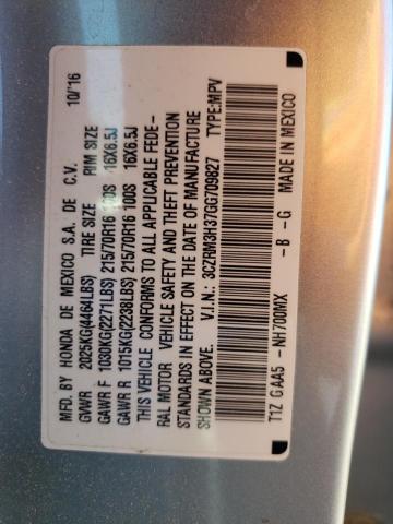 3CZRM3H37GG709827 Honda CR-V LX