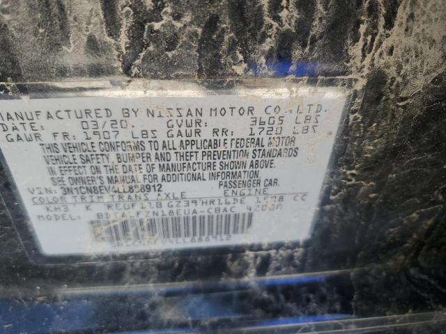3N1CN8EV4LL888912 Nissan VERSA SV