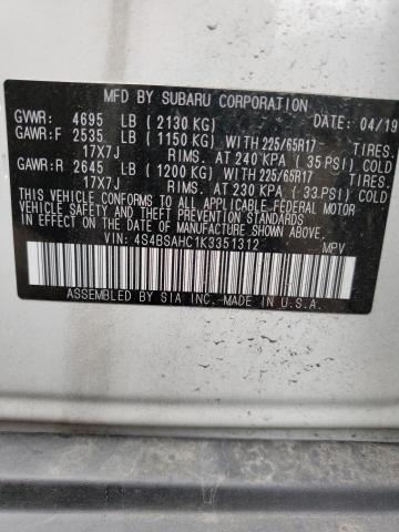 4S4BSAHC1K3351312 Subaru Outback 2.5i Premium