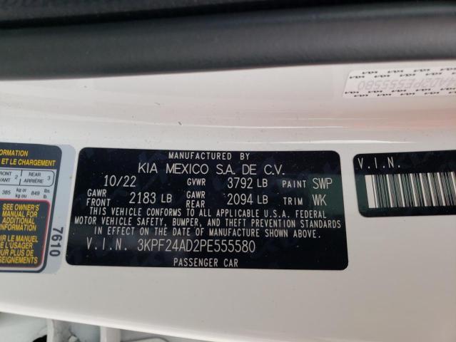 3KPF24AD2PE555580 KIA FORTE LX