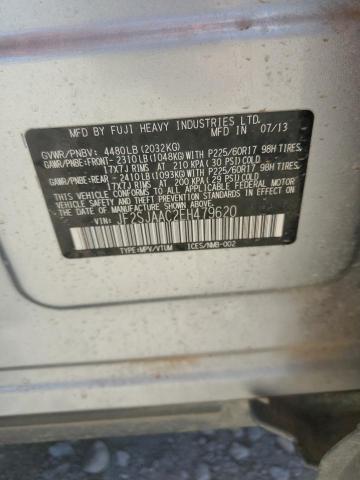 JF2SJAAC2EH479620 Subaru Forester 2.5i