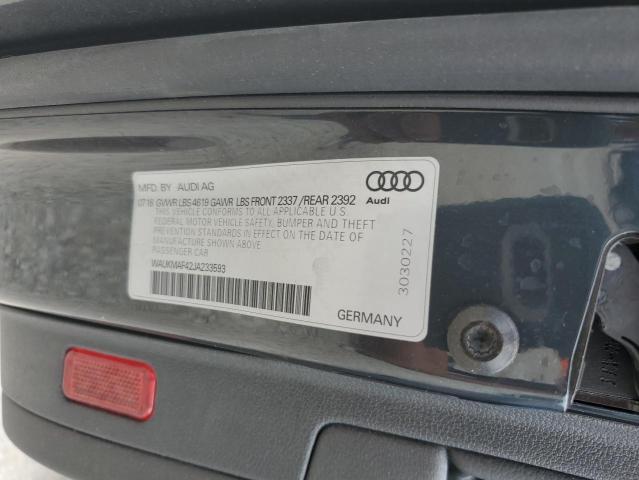 WAUKMAF42JA233593 2018 AUDI A4, photo no. 12