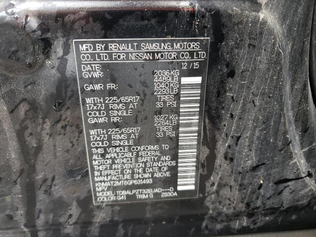 KNMAT2MT6GP631493 Nissan ROGUE S