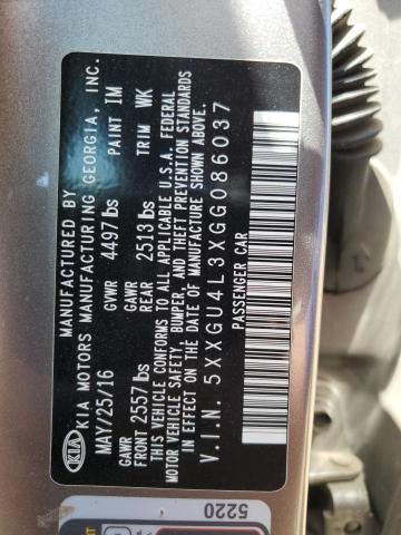 5XXGU4L3XGG086037 KIA OPTIMA EX