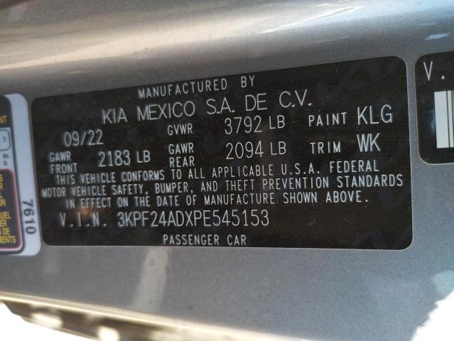 3KPF24ADXPE545153 KIA FORTE LX