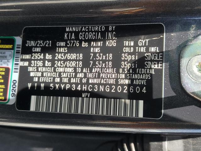 5XYP34HC3NG202604 KIA Telluride Ex