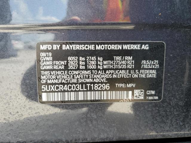 2020 BMW X5 SDRIVE - 5UXCR4C03LLT18296