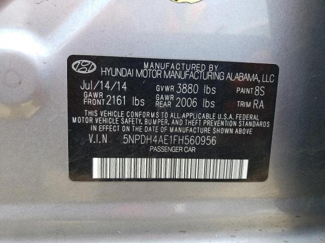 5NPDH4AE1FH560956 Hyundai ELANTRA SE