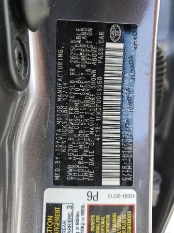 4T1BF1FK0FU009560 Toyota CAMRY LE