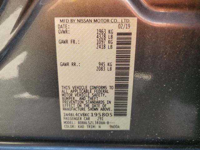 1N4BL4CV8KC195805 Nissan ALTIMA SR