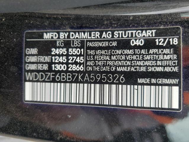 WDDZF6BB7KA595326 Mercedes-Benz E Amg 53 4matic