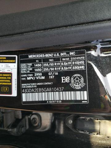 2016 MERCEDES-BENZ GLE 350D 4 - 4JGDA2EB5GA810437