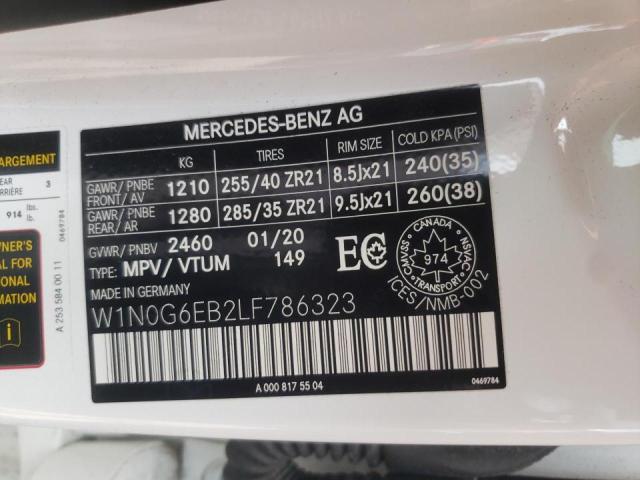 2020 MERCEDES-BENZ GLC 43 4MA - W1N0G6EB2LF786323