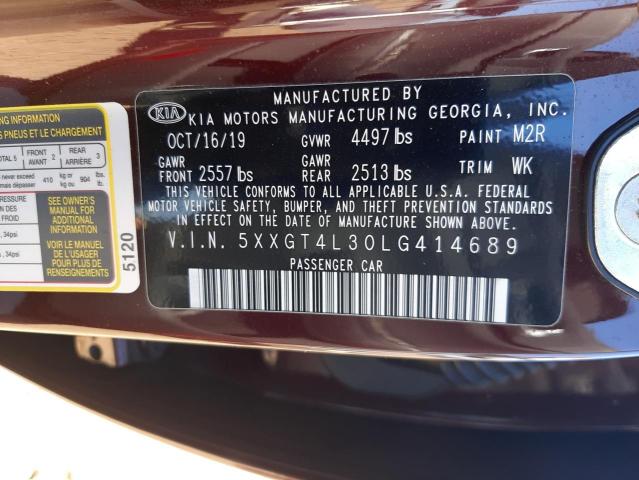 5XXGT4L30LG414689 KIA Optima Lx
