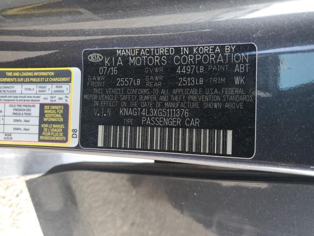 KNAGT4L3XG5111376 KIA Optima Lx