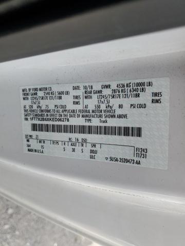 2019 FORD 250 CC 4X4 1FT7X2B6XKED06278