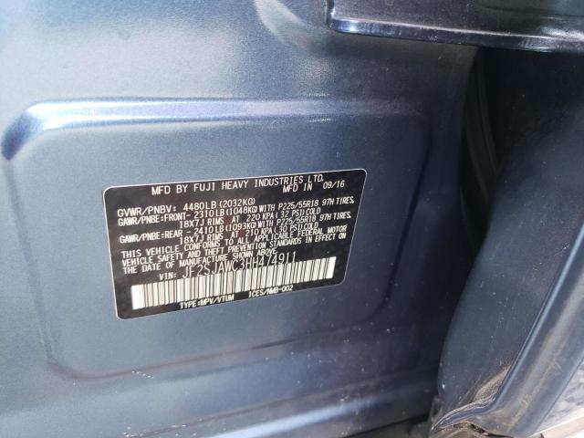 JF2SJAWC3HH474911 Subaru Forester 2.5i Touring